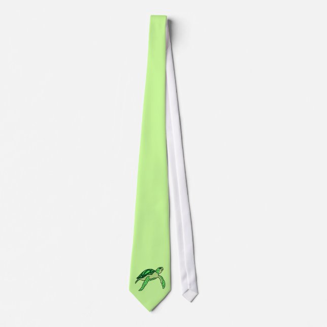 Honu in green sea turtle tie (Front)