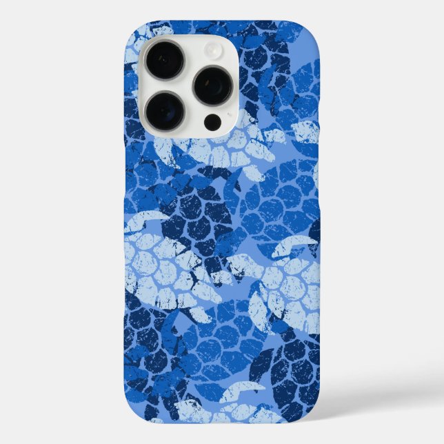 Honu Sea Turtle Hawaiian Aloha Blue  Case-Mate iPhone Case (Back)