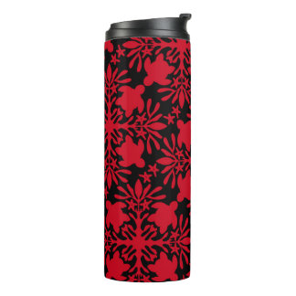Honu sea turtle hawaiian quilt pattern thermal tumbler