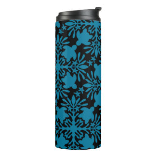 Honu sea turtle hawaiian quilt pattern thermal tumbler
