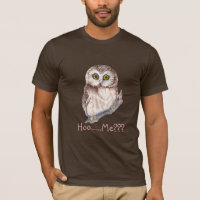 "Hoo... Me? Shocked Owl with Funny Saying