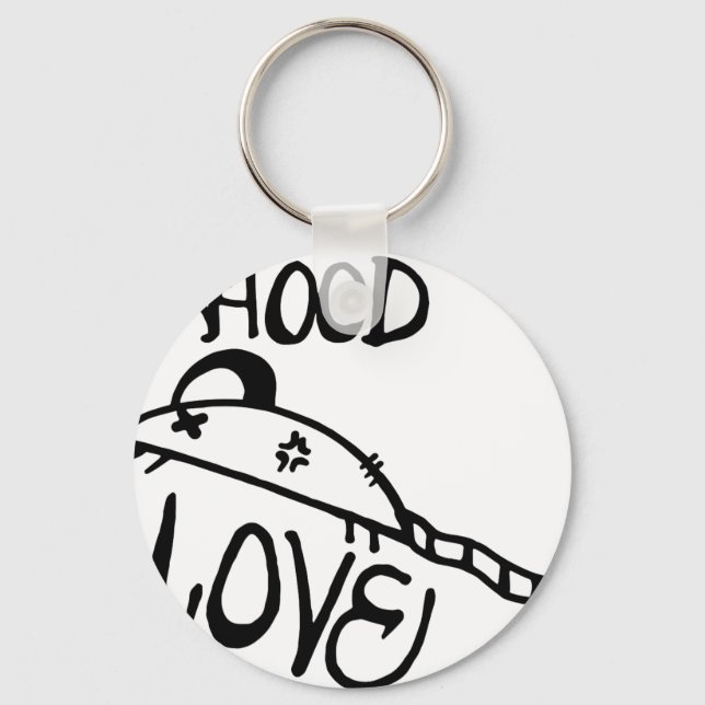 Hood Rat Love Keychain (Front)