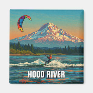 Hood River Kitesurfing Oregon Travel Magnet