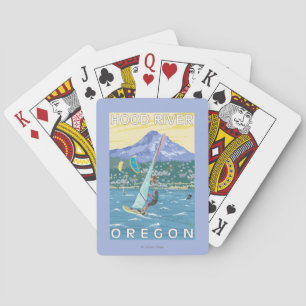 Hood River, ORWind Surfers & Kite Boarders Playing Cards
