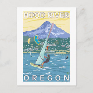 Hood River, ORWind Surfers & Kite Boarders Postcard