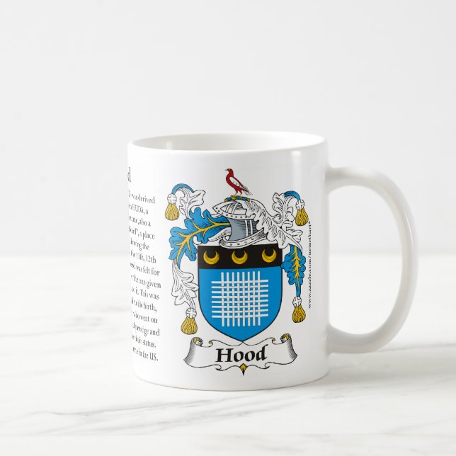 Hood, the Origin, the Meaning and the Crest Mug (Right)