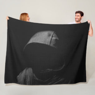 HOOD with NO FACE Fleece Blanket