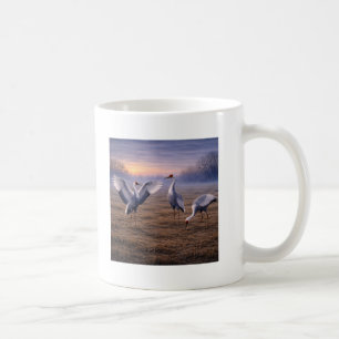 Hooded Cranes in Winter Coffee Mug