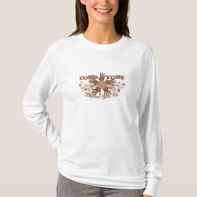 Hooded long-sleeved for women T-Shirt (Front)