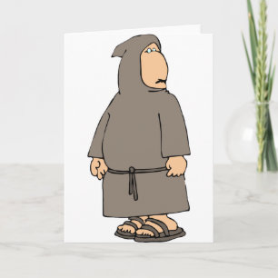Hooded Monk Greeting Cards