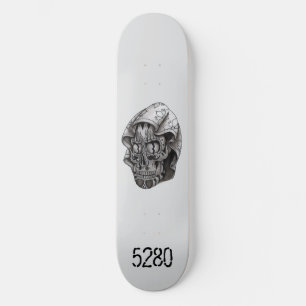 Hooded Skull Skateboard