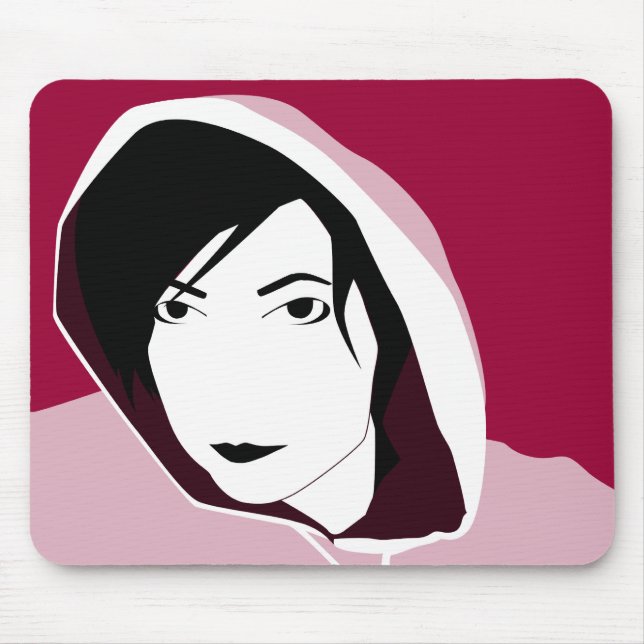hooded stare mouse pad (Front)
