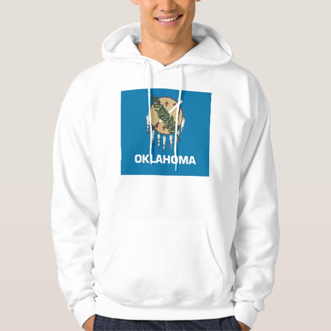 Hooded Sweatshirt with american flag (Front)