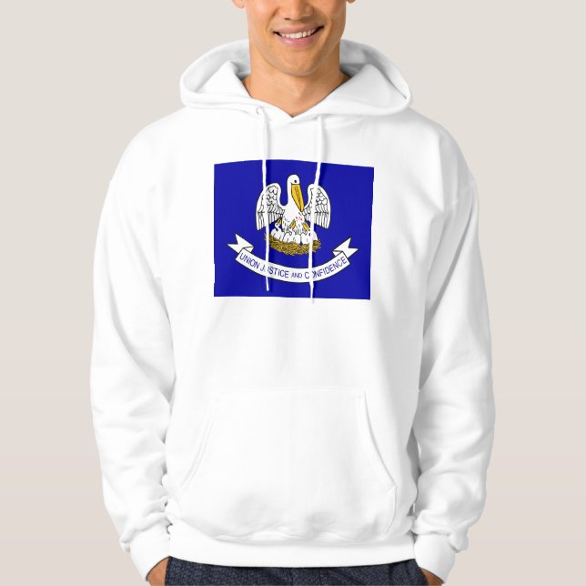 Hooded Sweatshirt with american flag (Front)