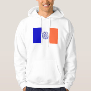 Hooded Sweatshirt with american flag