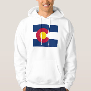 Hooded Sweatshirt with american flag
