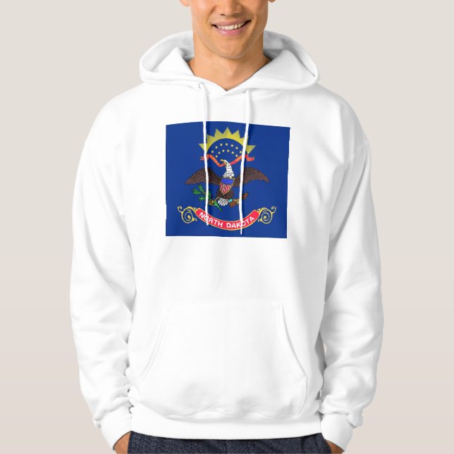 Hooded Sweatshirt with american flag (Front)