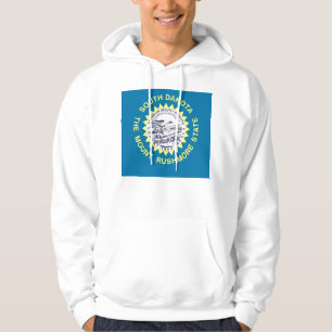 Hooded Sweatshirt with american flag