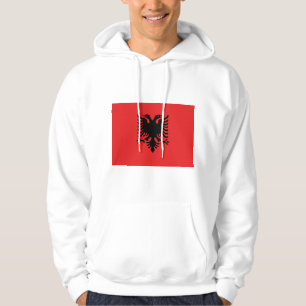Hooded Sweatshirt with Flag of Albania