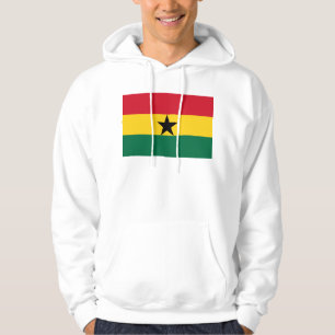 Hooded Sweatshirt with Flag of Ghana
