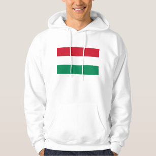 Hooded Sweatshirt with Flag of Hungary