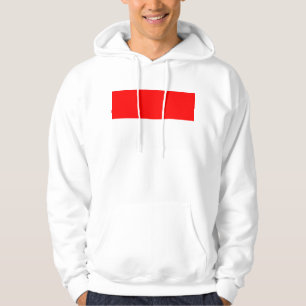 Hooded Sweatshirt with Flag of Indonesia
