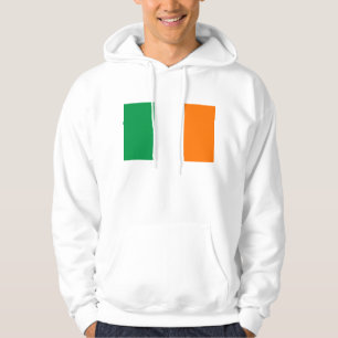 Hooded Sweatshirt with Flag of  Ireland