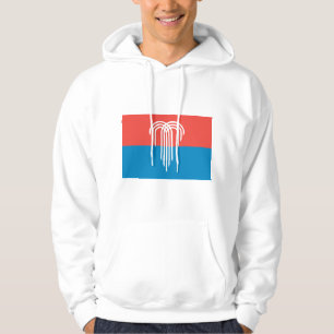 Hooded Sweatshirt with Flag of Kansas City, USA