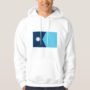 Hooded Sweatshirt with Flag of Minnesota, USA