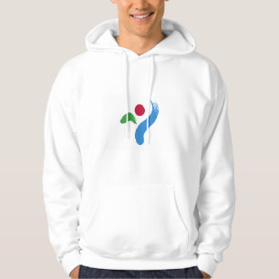 Hooded Sweatshirt with Flag of Seoul, South Korea