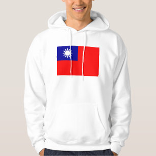Hooded Sweatshirt with Flag of Taiwan