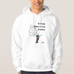 Hoodie : Greek American Power