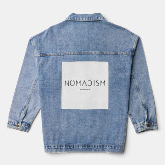 Hoodie Nomadism Records Black Logo Denim Jacket