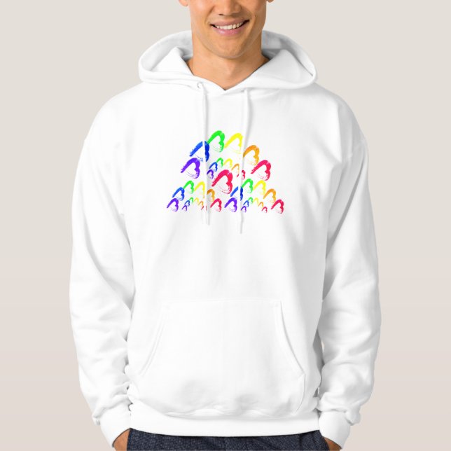 Hoodie Rainbow Hearts (Front)
