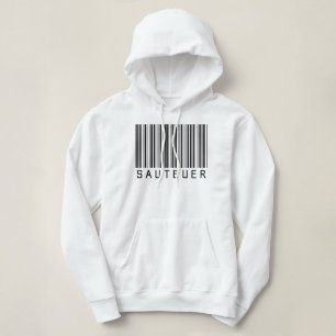 Hoodie "SAUTEUER" Barcode schwarz