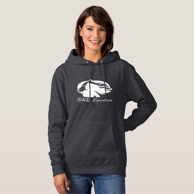 Hoodie - White B&B Logo (Front Full)
