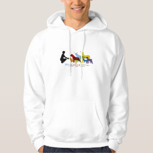 Hoodie with Coloured Logo
