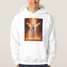 Hoodie with fire women print
