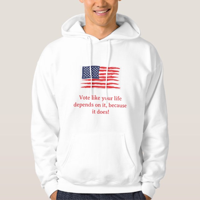Hoodie with Flag and Unified logo (Front)