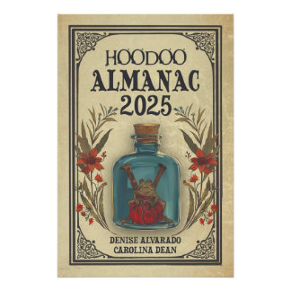 Hoodoo Almanac 2025 Cover Art Glossy Poster
