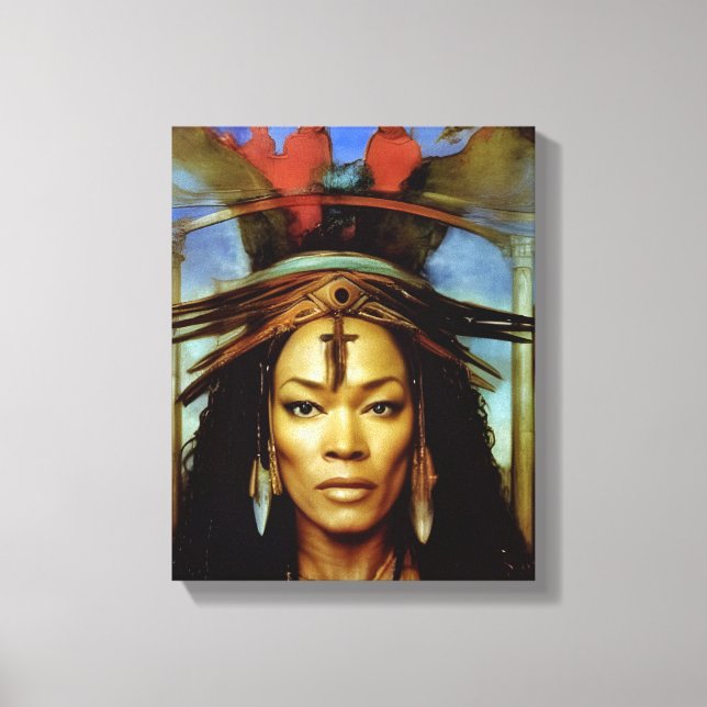 Hoodoo Priestess Canvas Print (Front)