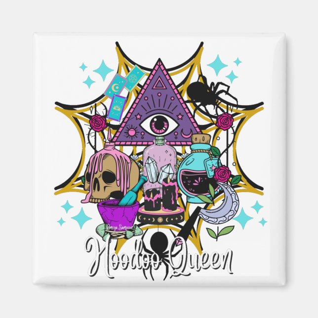 Hoodoo Queen Magnet (Front)