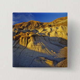 Hoodoos at Drumheller Alberta, Canada 2 Inch Square Button