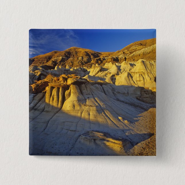 Hoodoos at Drumheller Alberta, Canada 2 Inch Square Button (Front)