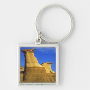 Hoodoos at Drumheller Alberta, Canada 2 Keychain
