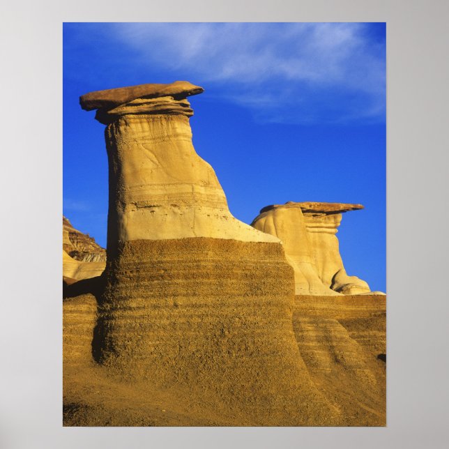Hoodoos at Drumheller Alberta, Canada 2 Poster (Front)