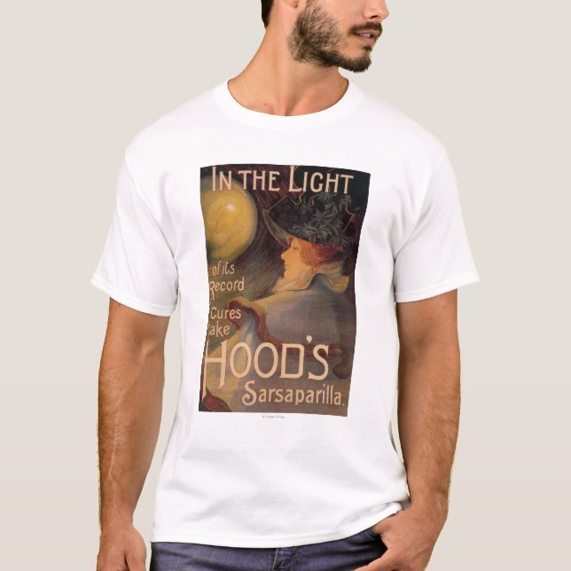 Hood's Sarsaparilla Promotional Poster T-Shirt (Front)