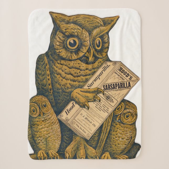 Hood's Sarsaparilla Restorative Tonic. Sherpa Blanket (Front)