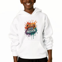 Hoody pour enfants - Motivat "Grind with Passion"