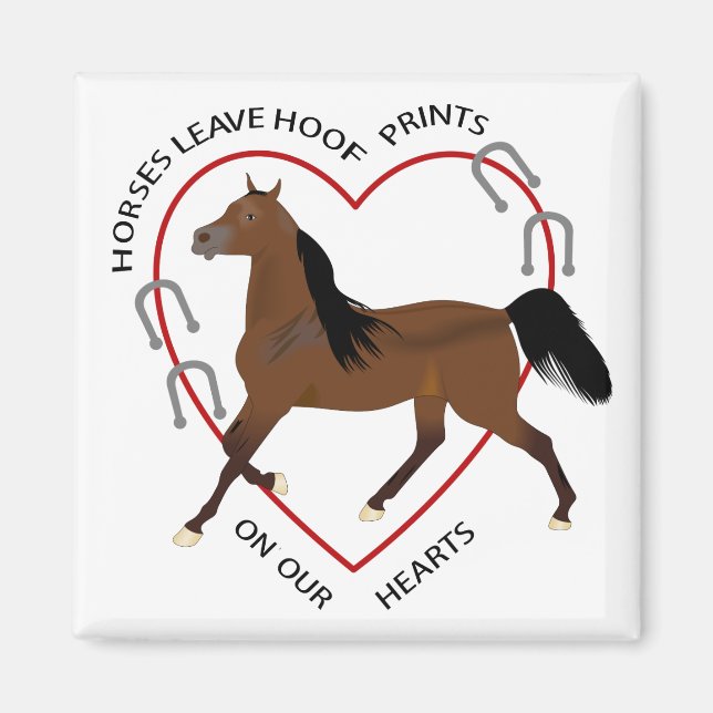 Hoof Prints Magnet (Front)